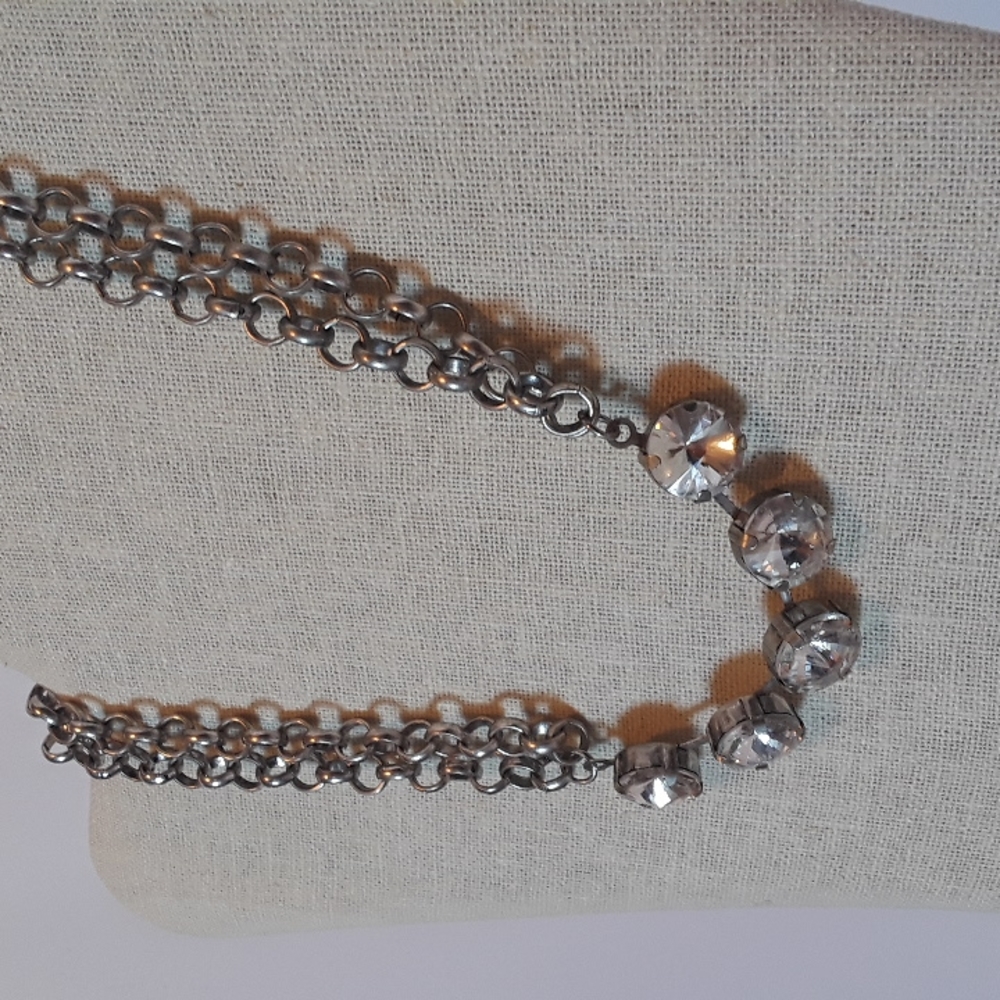 Large Rhinestone Necklace - Picture 2 of 4